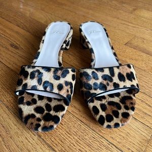 J. Crew Leopard Sandals